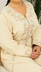 Beige Moroccan Caftan