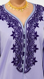 Casual Moroccan Caftan Purple