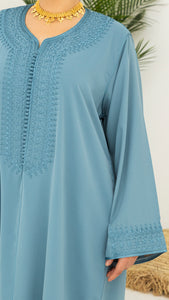 Casual Moroccan Caftan Blue