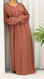 Casual Moroccan Caftan Brown