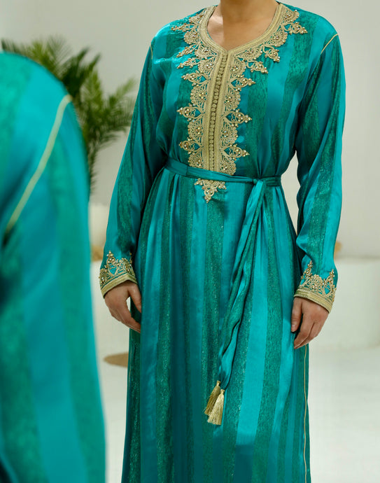 Moroccan Caftan Green