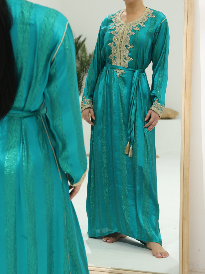 Moroccan Caftan Green